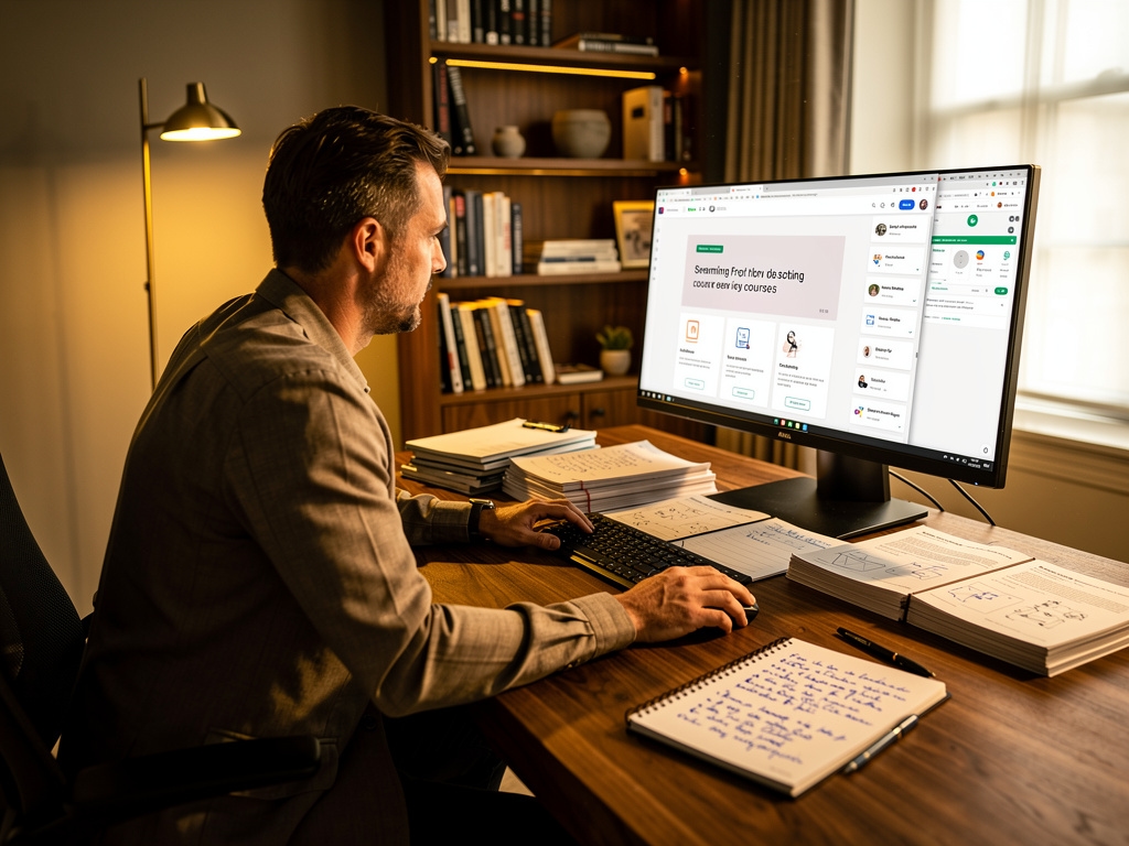 Espacio de trabajo organizado para el estudio de auditoría técnica web